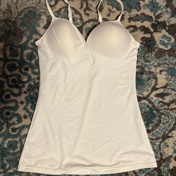 Flexees White Camisole Shapewear Top - Picture 1 of 4